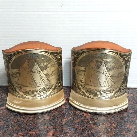 Mid Century Modern GRAMMES Book Ends...EUC - Picture 1 of 8